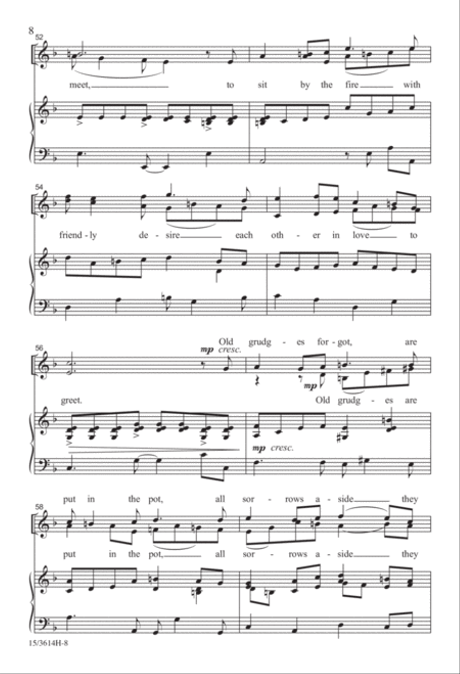 To Drive the Cold Winter Away 4-Part scores gallery preview page 8