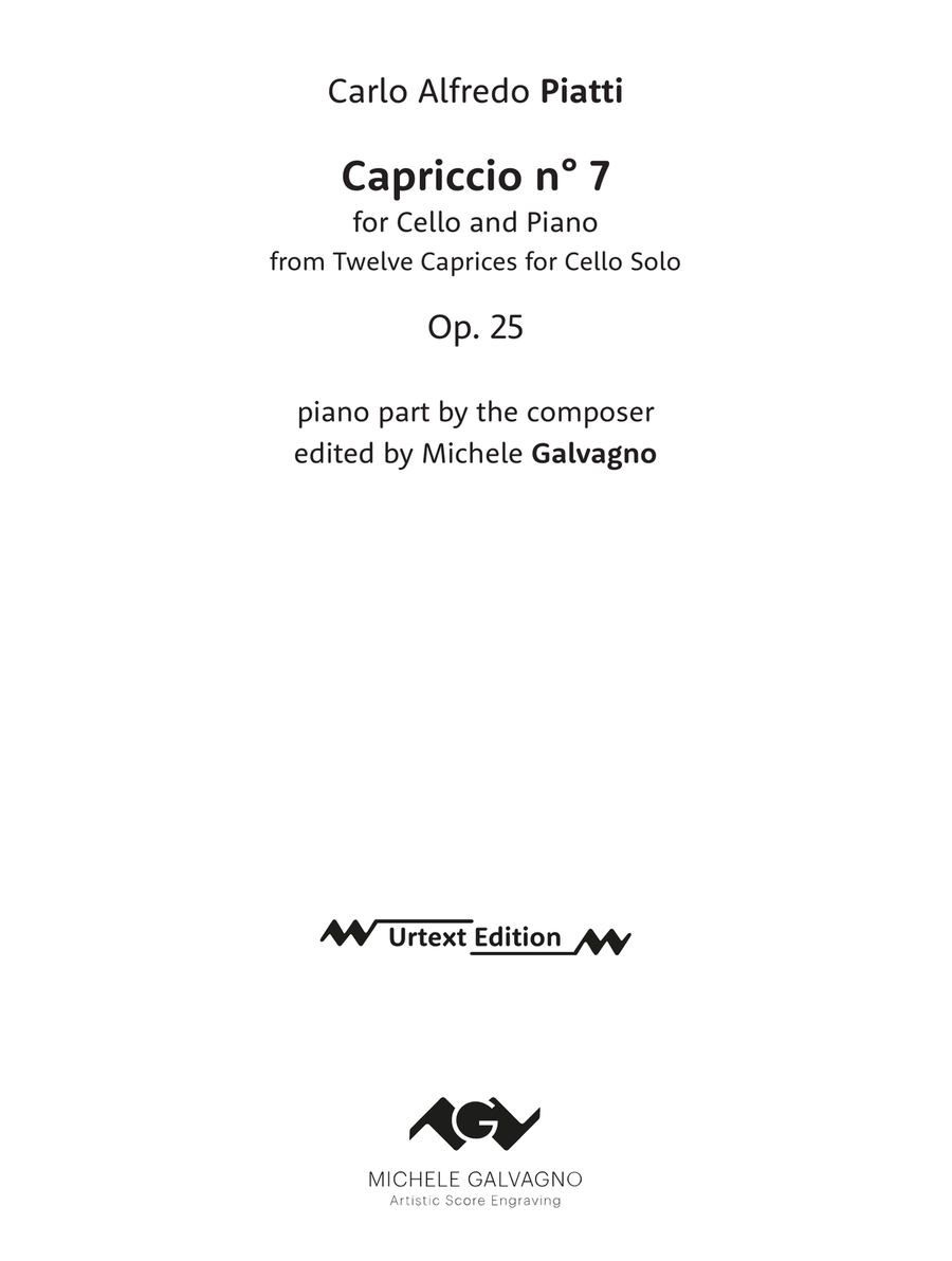 PIATTI, Carlo Alfredo - Capriccio op. 25 no. 7 for cello and piano Piano scores gallery preview page 3