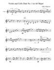 Violin and Cello Duet in Ab Major
