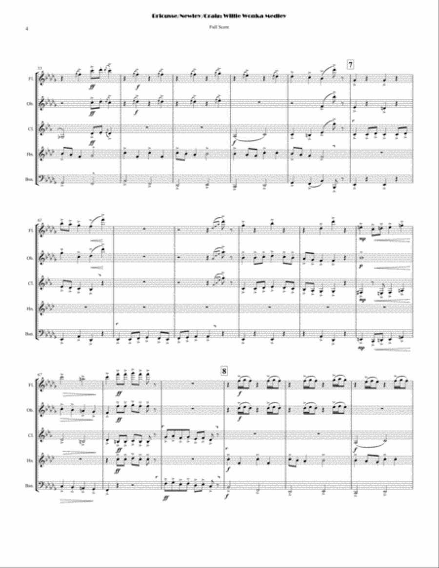 The Candy Man Woodwind Quintet scores gallery preview page 4