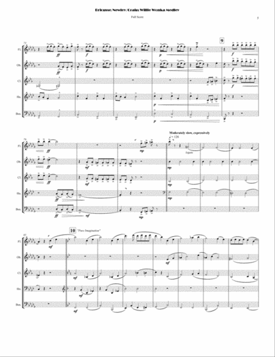 The Candy Man Woodwind Quintet scores gallery preview page 5