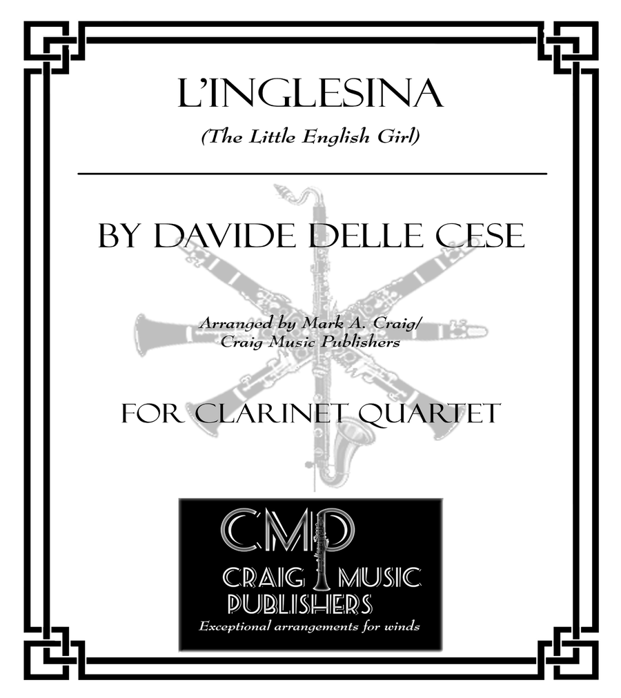 L'Inglesina (Little English Girl) (CQ) Clarinet Quartet scores gallery preview page 1