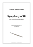Symphony n°40 by Mozart (first movement) - for Flute Choir