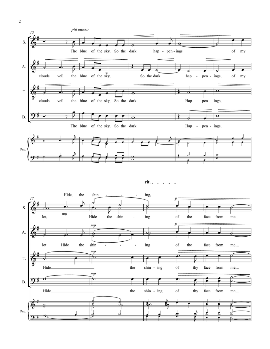 If I May Hold Thy Hand If I May Hold Thy Hand 4-Part scores gallery preview page 2