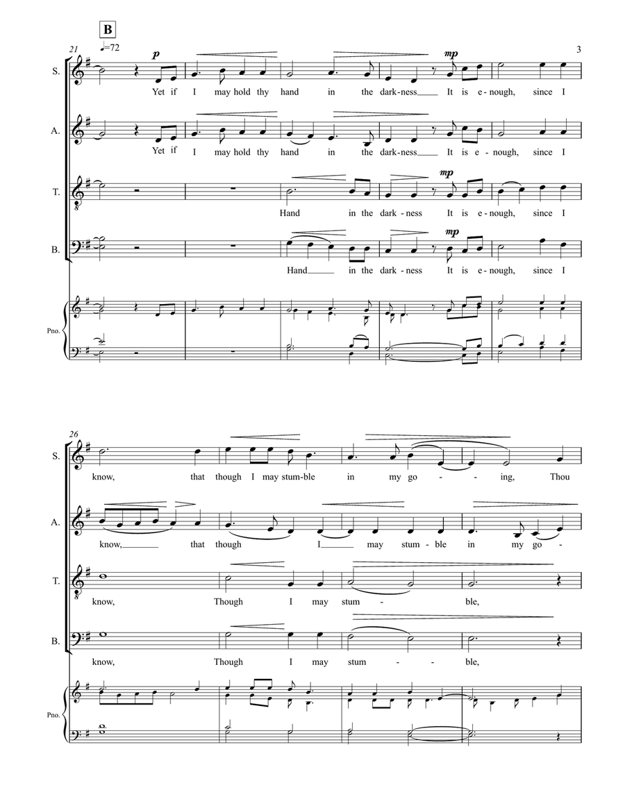 If I May Hold Thy Hand If I May Hold Thy Hand 4-Part scores gallery preview page 3
