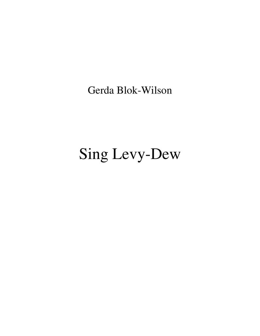 Sing Levy-Dew Sing Levy-Dew Divisi scores gallery preview page 2