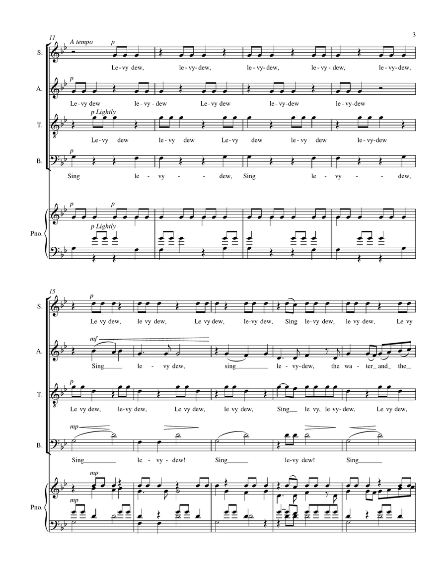 Sing Levy-Dew Sing Levy-Dew Divisi scores gallery preview page 4