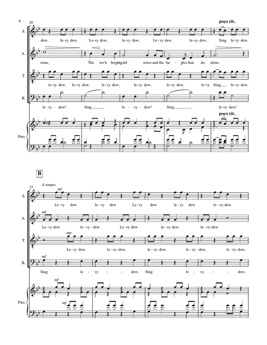 Sing Levy-Dew Sing Levy-Dew Divisi scores gallery preview page 5