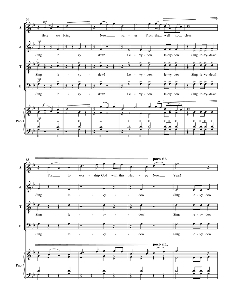 Sing Levy-Dew Sing Levy-Dew Divisi scores gallery preview page 6