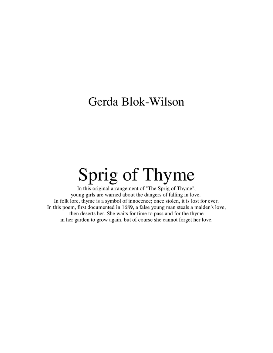 Sprig of Thyme 4-Part scores gallery preview page 2