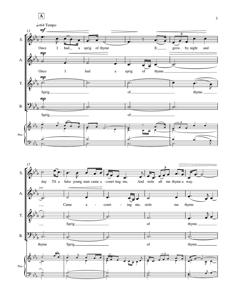 Sprig of Thyme 4-Part scores gallery preview page 4