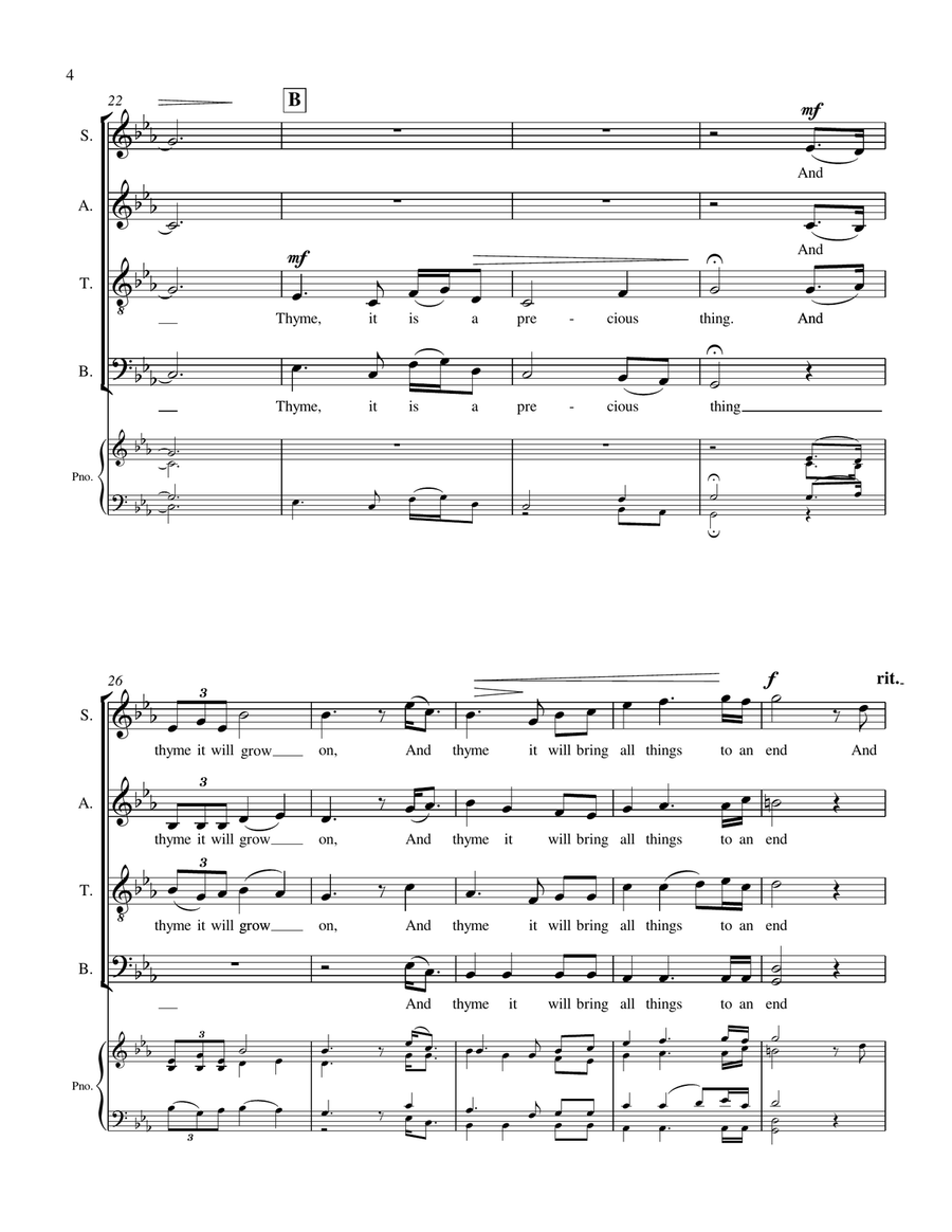 Sprig of Thyme 4-Part scores gallery preview page 5