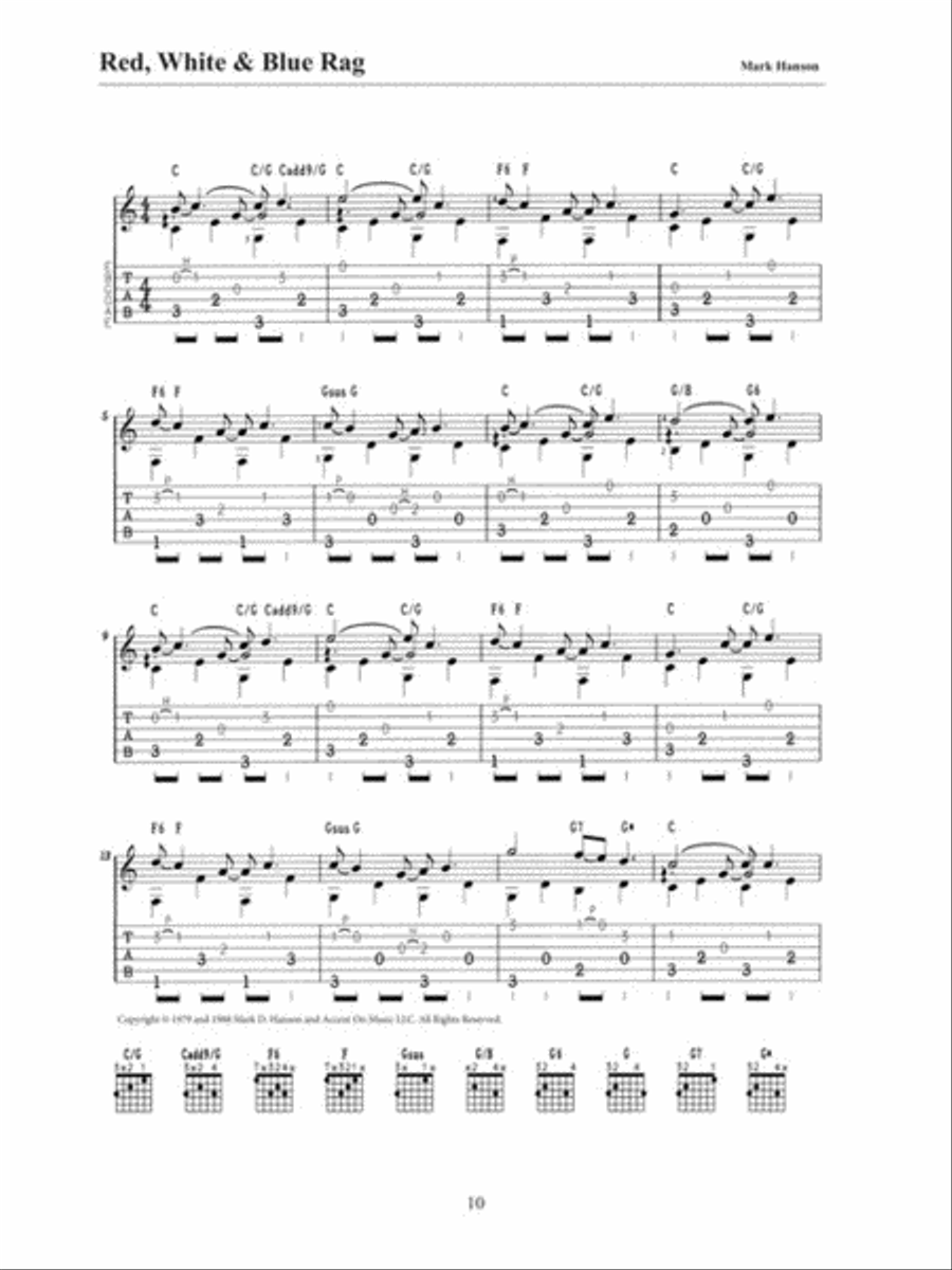 The Art of Solo Fingerpicking – 30th Anniversary Edition Fingerpicking Guitar scores gallery preview page 5