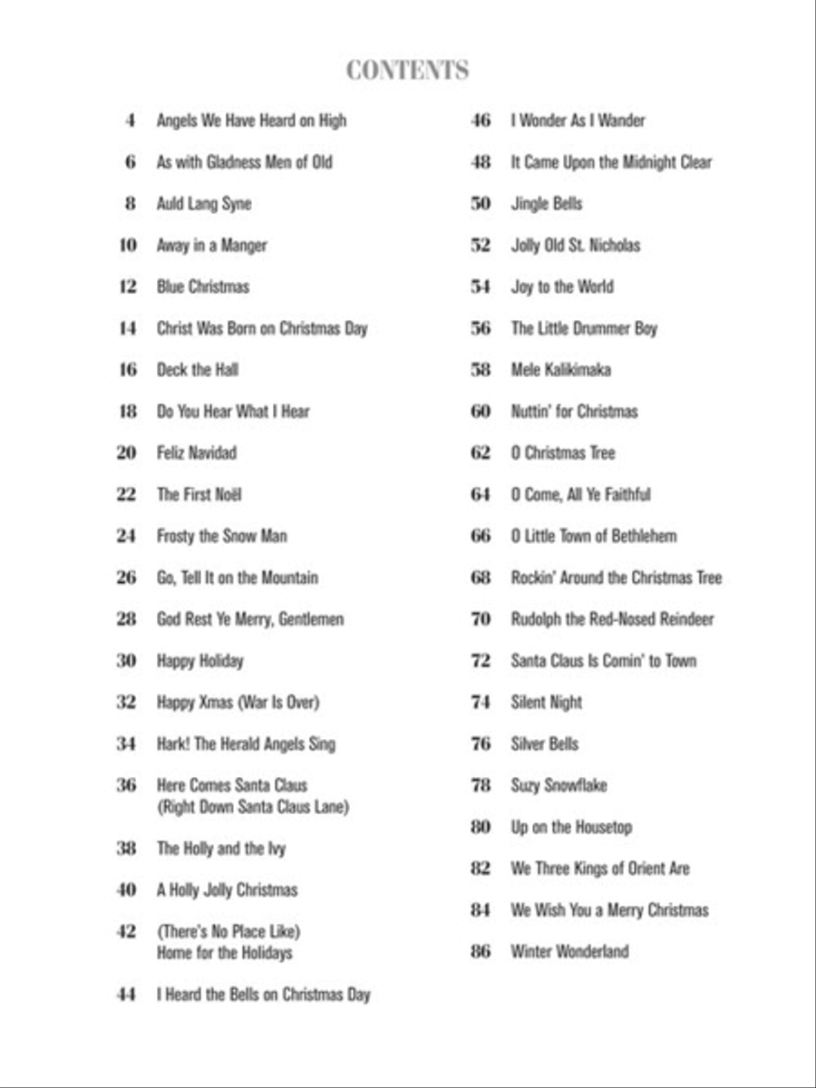 Christmas Songs – Strum Together Banjo scores gallery preview page 2