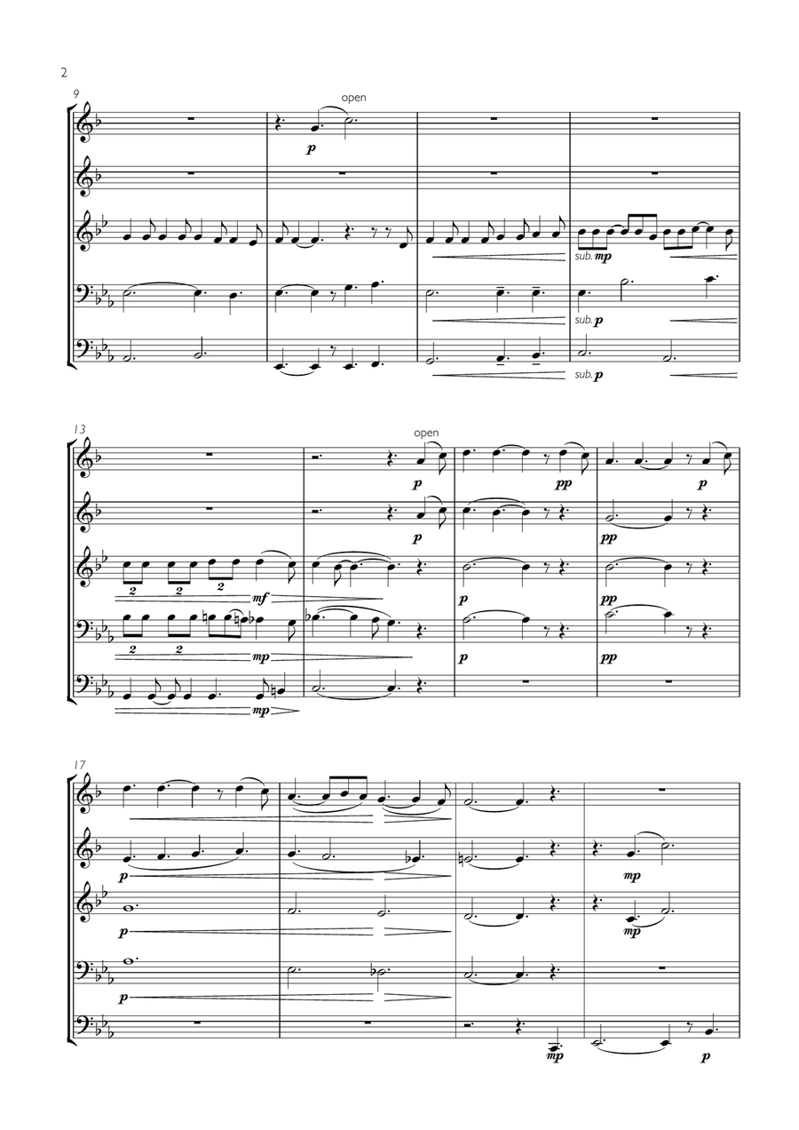 Hallelujah Hallelujah Brass Ensemble scores gallery preview page 2