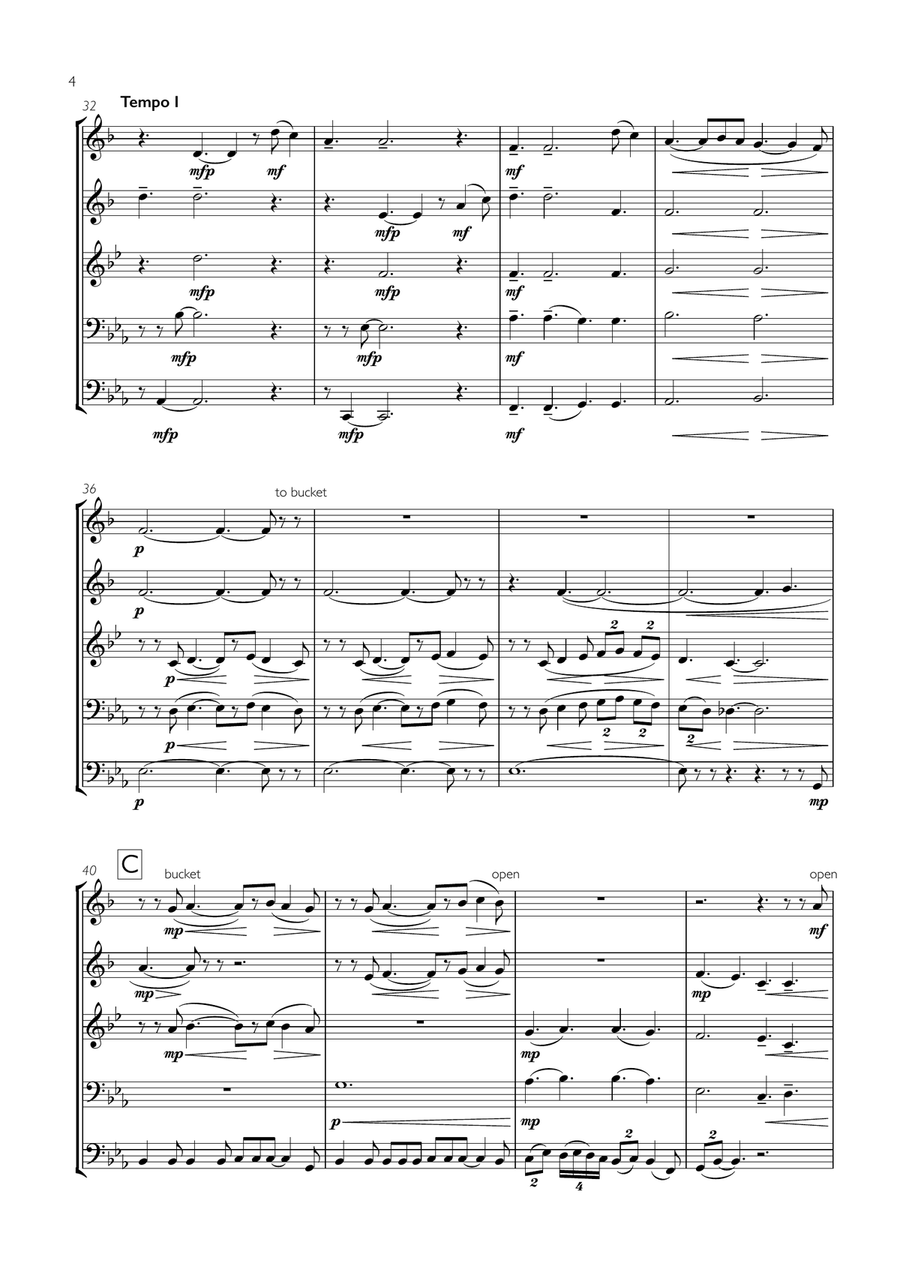 Hallelujah Hallelujah Brass Ensemble scores gallery preview page 4