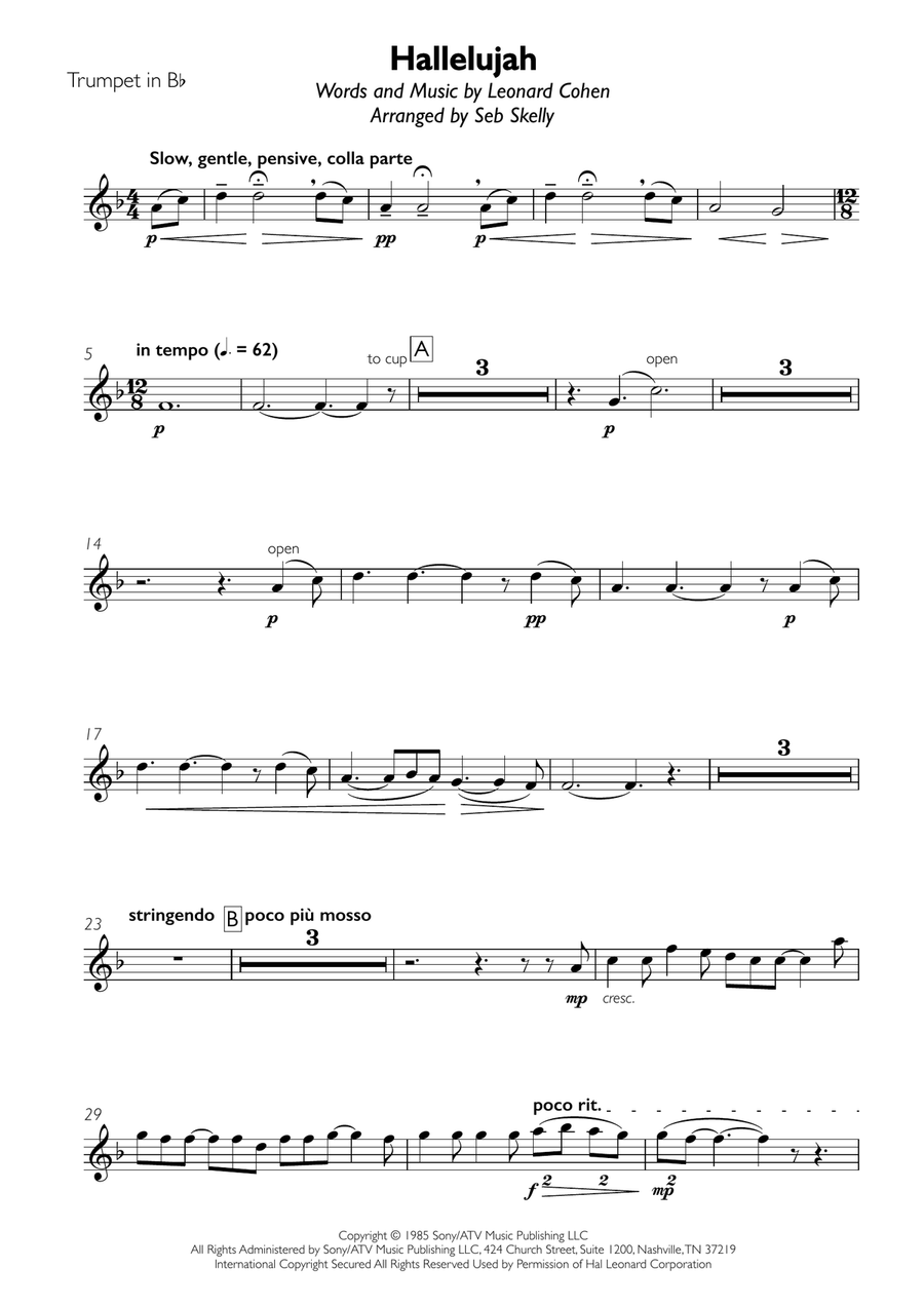 Hallelujah Hallelujah Brass Ensemble scores gallery preview page 6