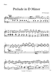 Prelude In D Minor
