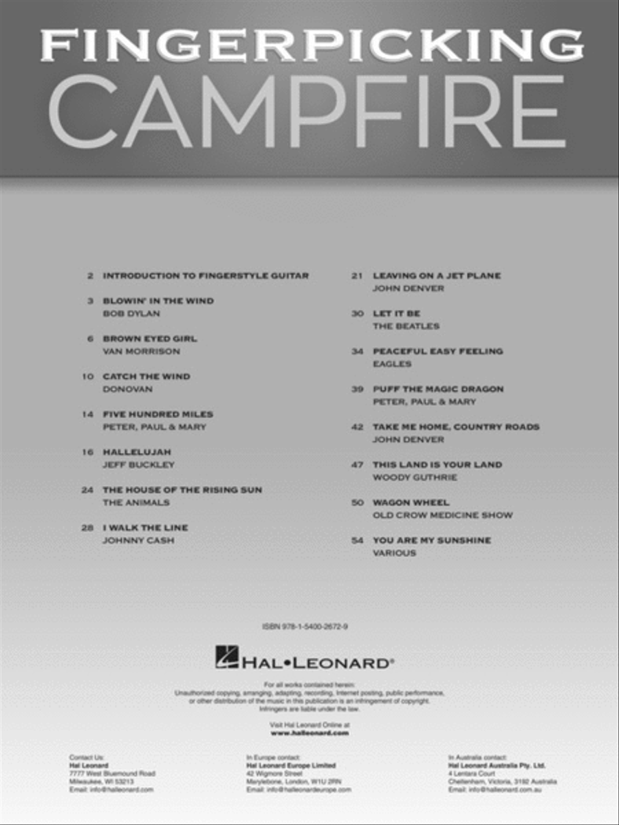 Fingerpicking Campfire Fingerpicking Campfire Acoustic Guitar scores gallery preview page 2