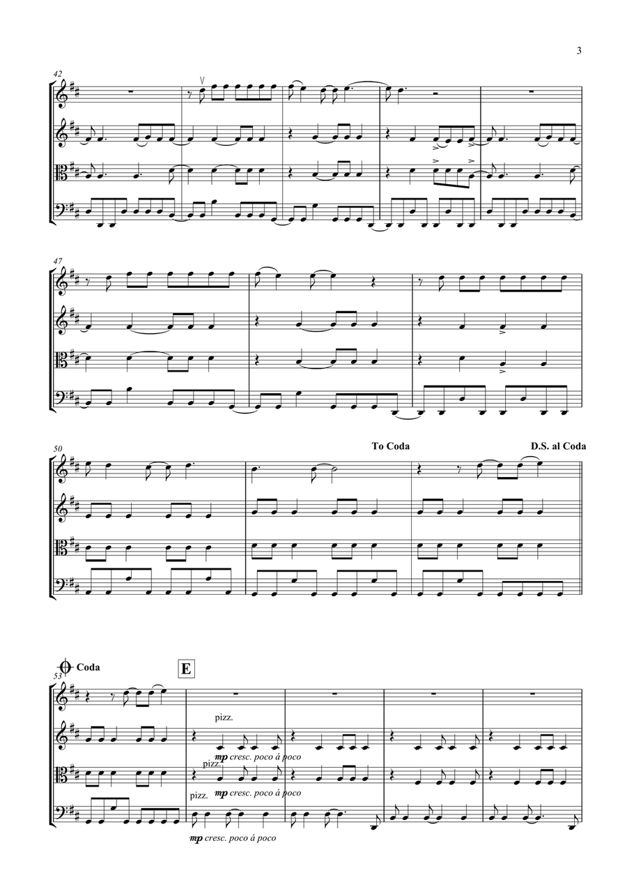 Everlong String Quartet scores gallery preview page 4