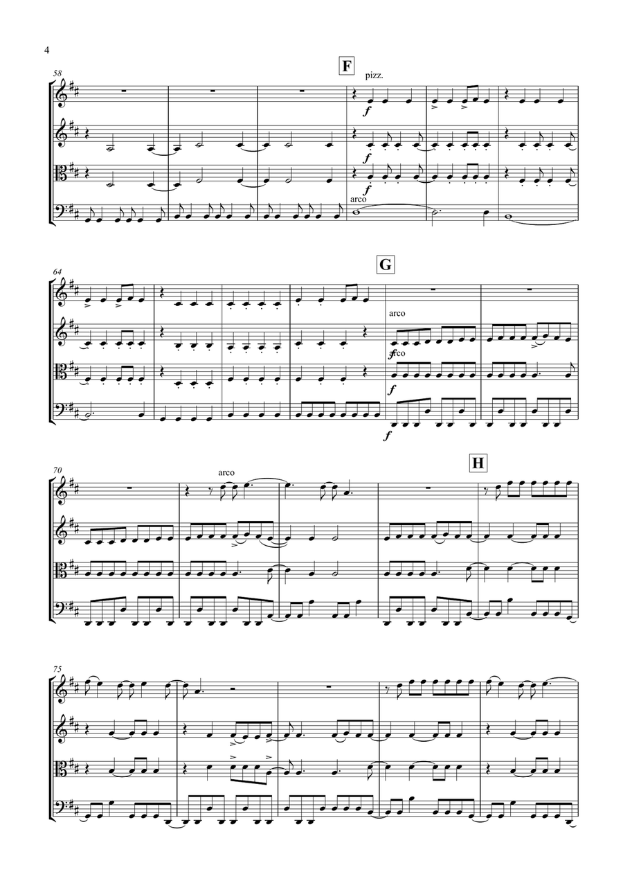 Everlong String Quartet scores gallery preview page 5