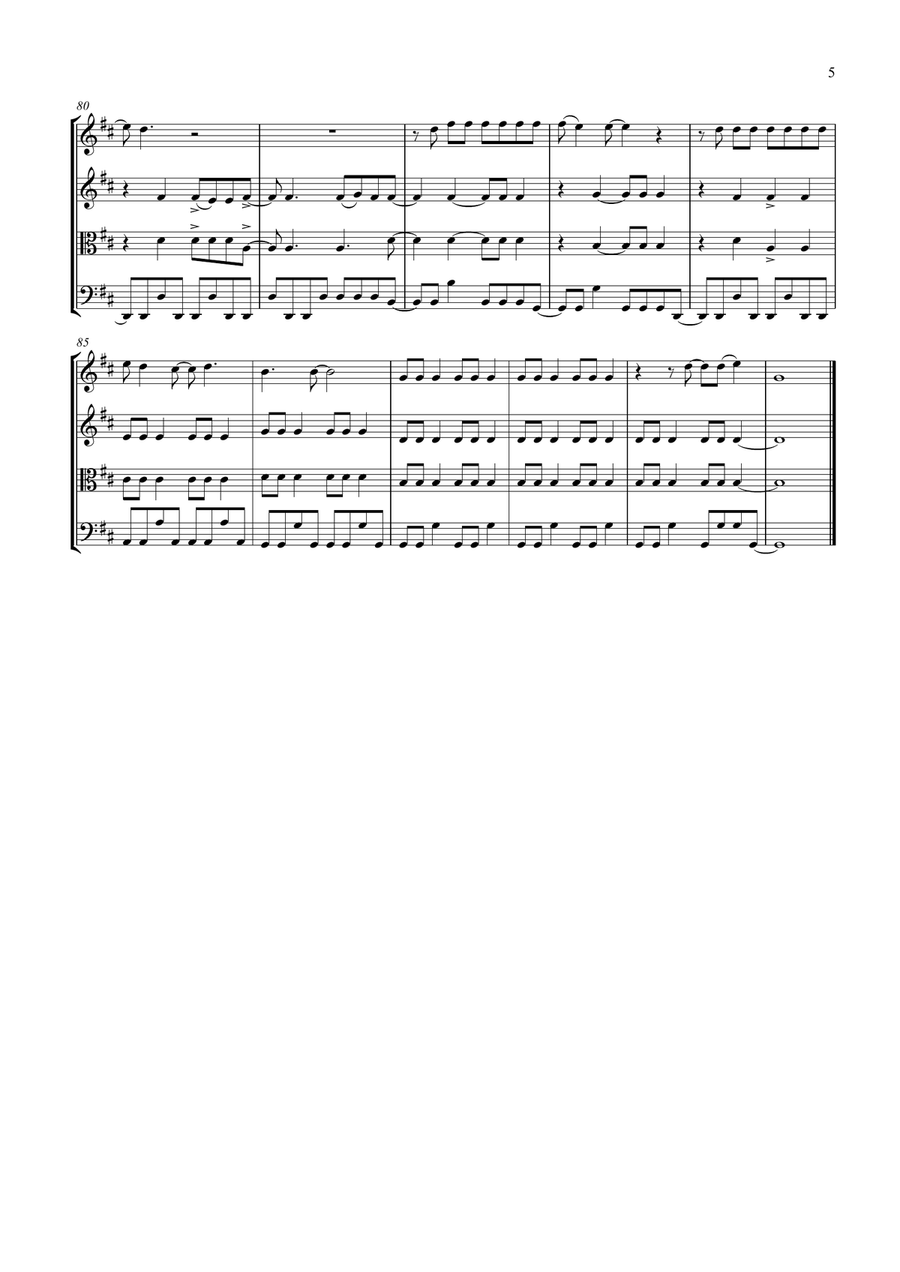 Everlong String Quartet scores gallery preview page 6