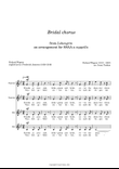 Wedding March (Bridal chorus) from Lohengrin, for SSAA a cappella