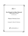 Kon harapit na an adlaw matunod (Philippine Folksong)