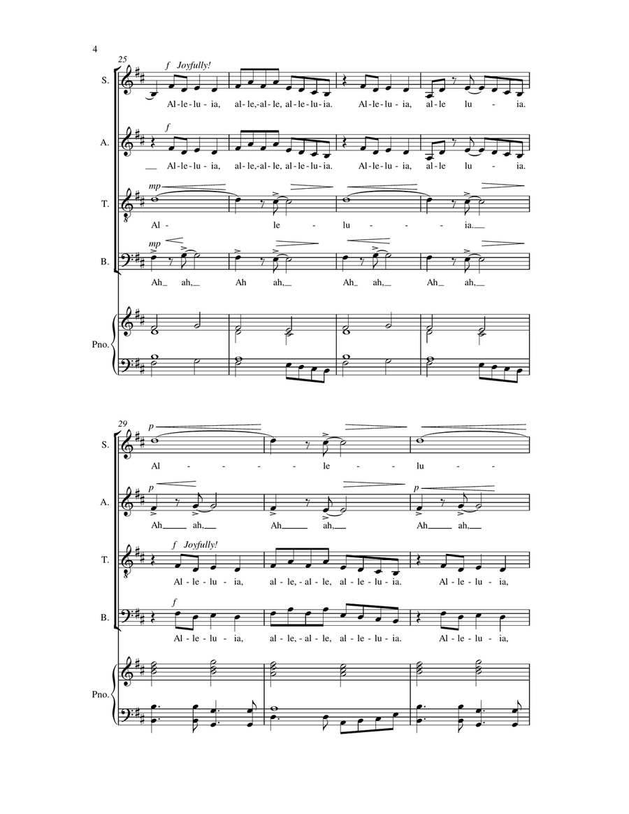Echoes In Rain Echoes In Rain 4-Part scores gallery preview page 4