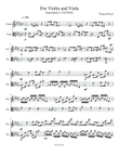 For Violin and Viola in D flat Major Experiment 3