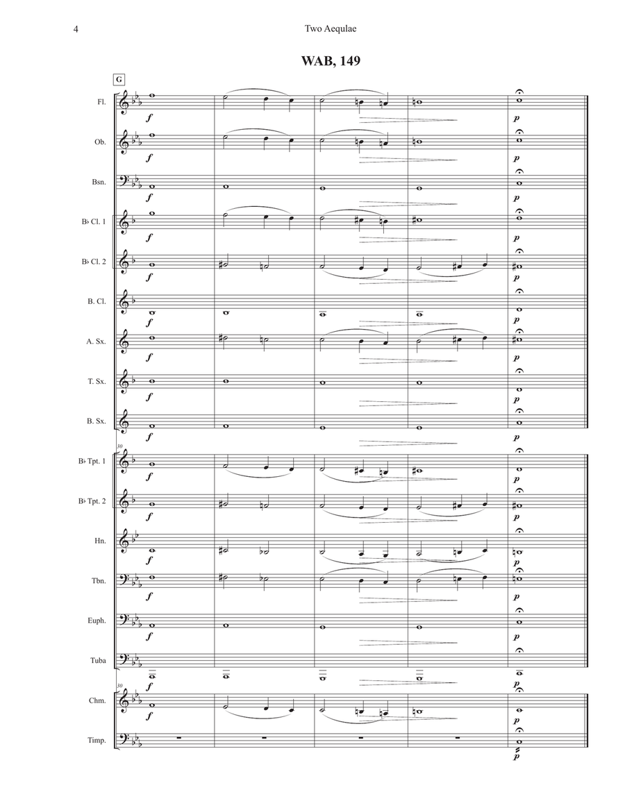 Two Aequale for Band Two Aequale for Band Concert Band scores gallery preview page 4