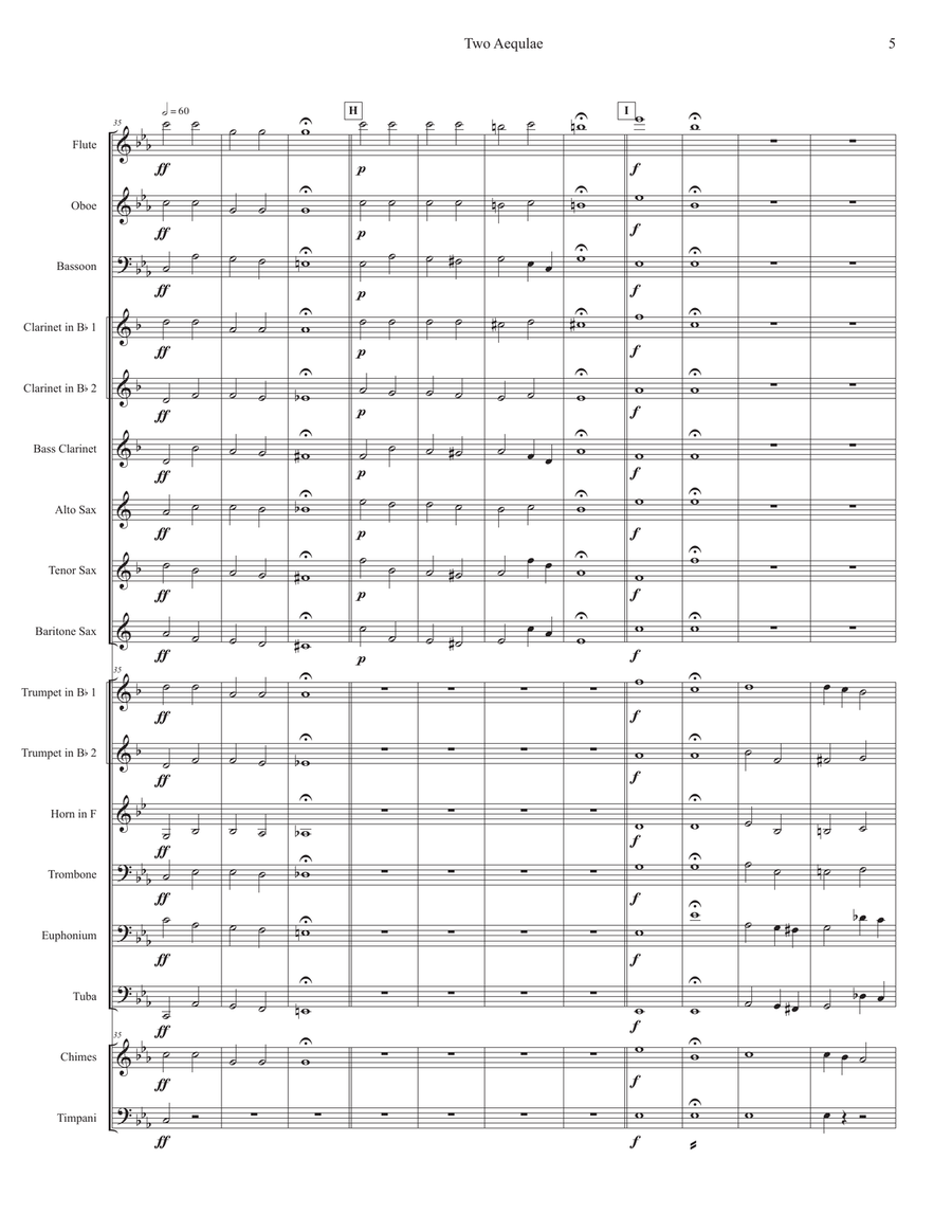 Two Aequale for Band Two Aequale for Band Concert Band scores gallery preview page 5
