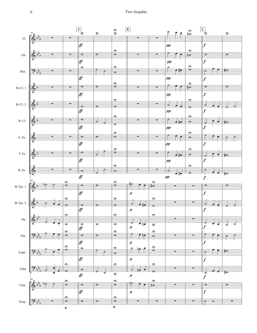 Two Aequale for Band Two Aequale for Band Concert Band scores gallery preview page 6