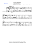 JASMINE FLOWER - Traditional Chinese Folk Song, String Duo, Intermediate Level for violin and cello