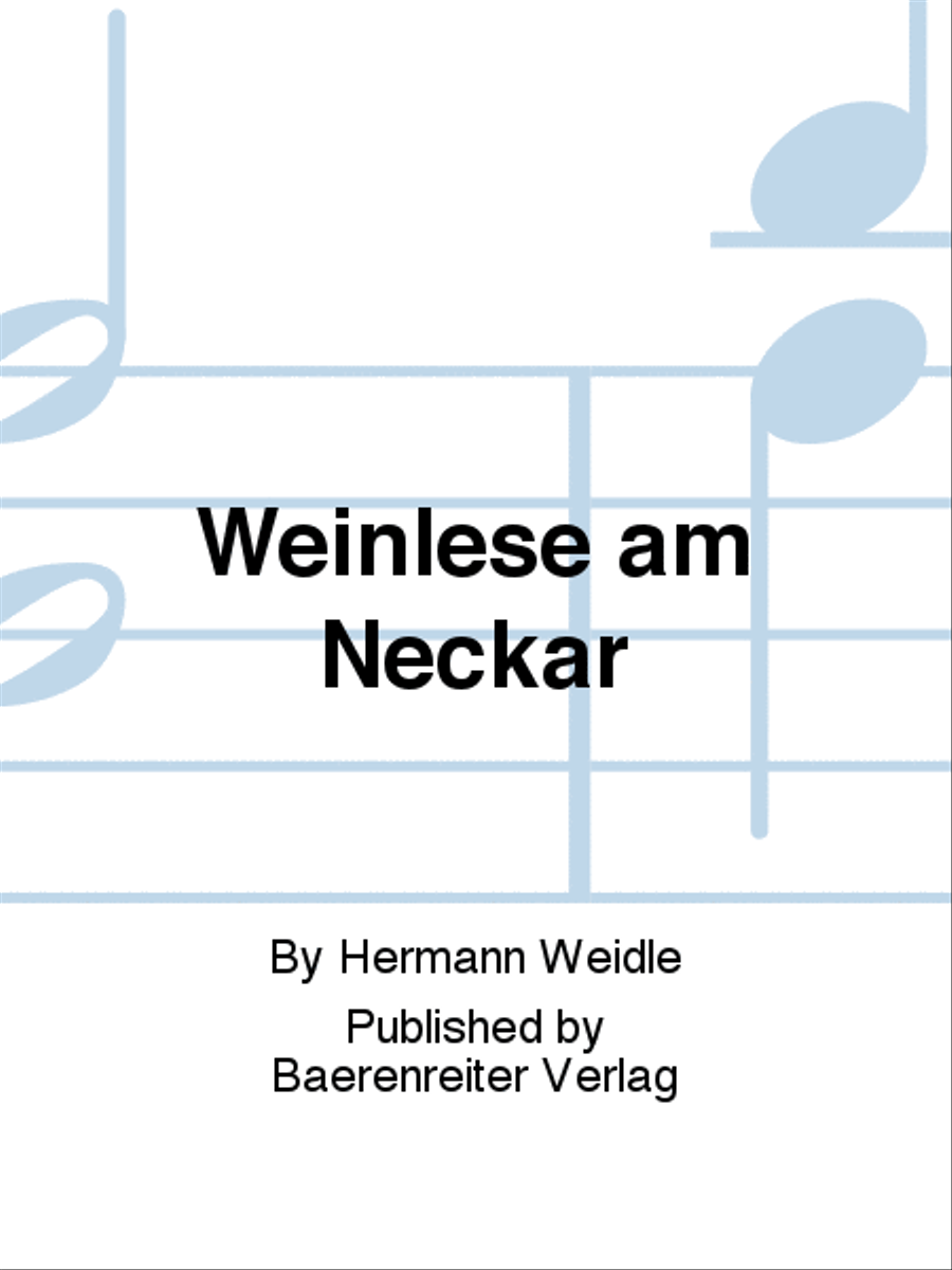 Weinlese am Neckar Choir scores gallery preview page 1