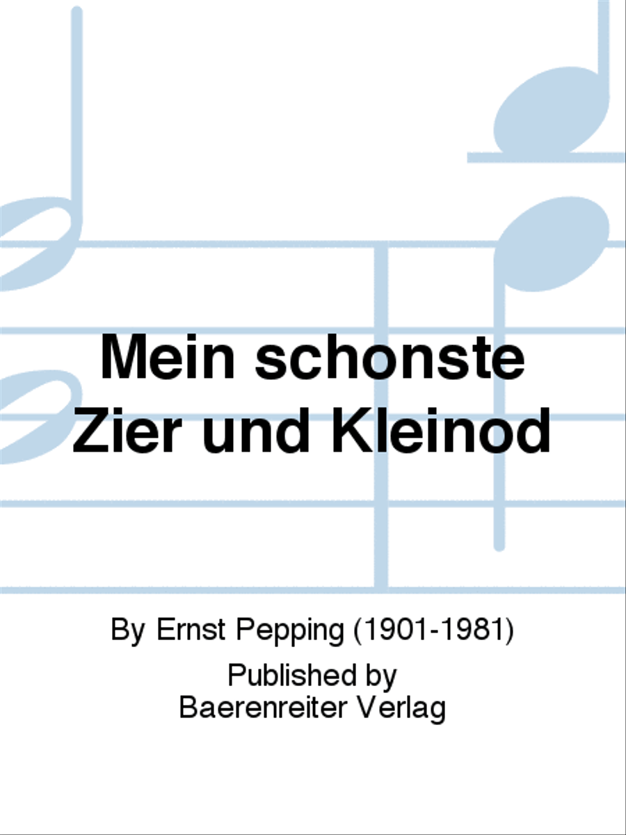 Mein schönste Zier und Kleinod Men's Choir scores gallery preview page 1