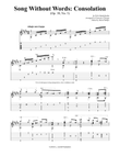 Song Without Words: Consolation