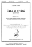 Jaro Se Otvírá (Spring Is Coming)