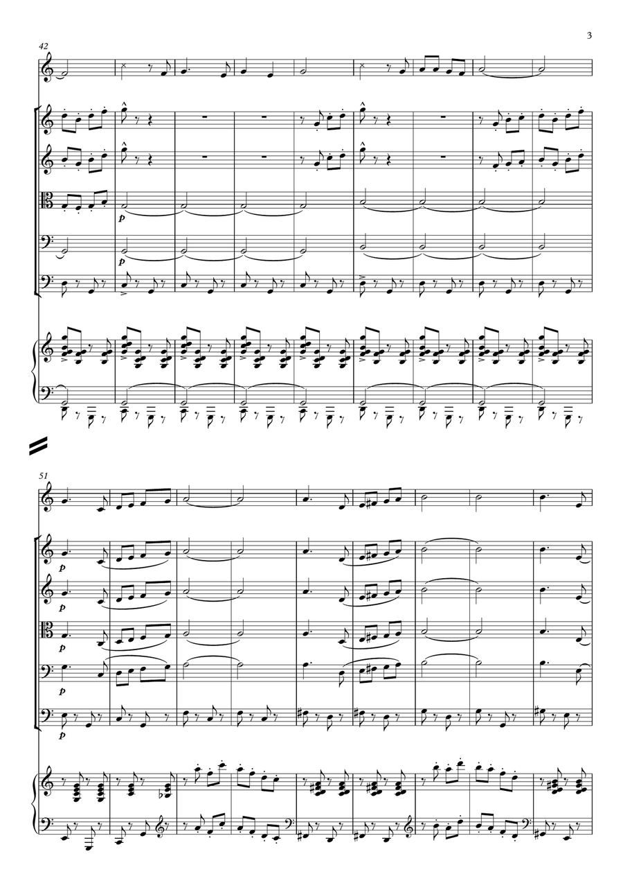 Do-re-mi - Score Only String Orchestra scores gallery preview page 3