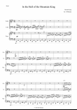 In the Hall of the Mountain King from Peer Gynt, arr. for pianotrio