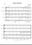 Danse Macabre Op. 40 for Brass quintet sheet music