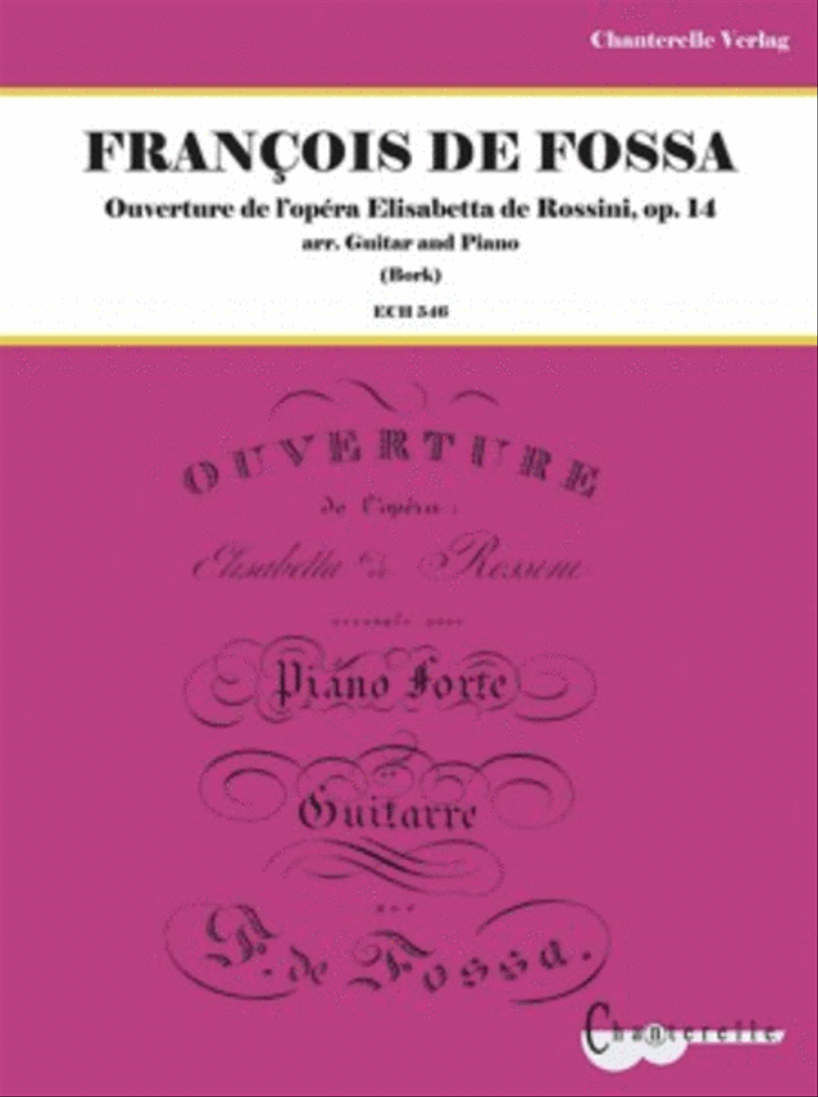 Ouverture de l'opera Elisabetta de Rossini Op. 14 Guitar scores gallery preview page 1