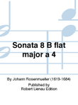Sonata 8 B-flat major a 4
