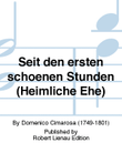 Seit den ersten schönen Stunden (Heimliche Ehe)