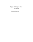 Theme and Variations on Happy Birthday