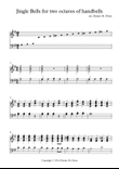 Jingle Bells for two octaves of handbells G-g