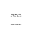 Auld Lang Syne for Mallet Quartet