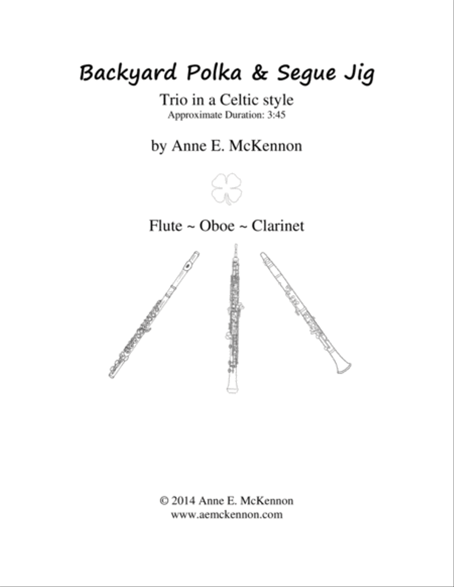 Backyard Polka & Segue Jig Woodwind Trio scores gallery preview page 1