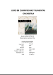 Maranatha Singers Lord Be Glorified Instrumental - Score + Set of parts