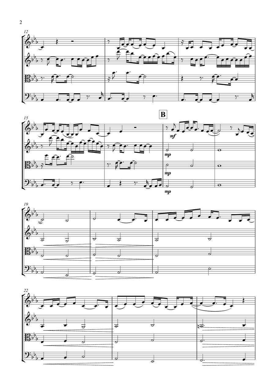 Fireflies Fireflies String Quartet scores gallery preview page 3